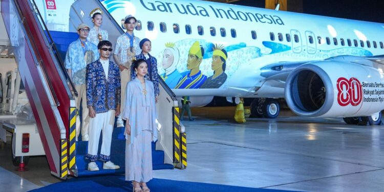 Keren, Kolaborasi Garuda x Cap Bali: Livery Spesial HUT ke-80 RI