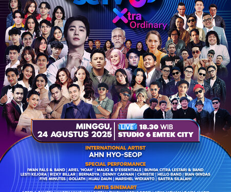 Malam Puncak HUT SCTV 35 Xtraordinary Bertabur Bintang, Ada Aktor Korea Ahn Hyo-Seop, Iwan Fals, BCL, Ariel Noah hingga Lesti Kejora