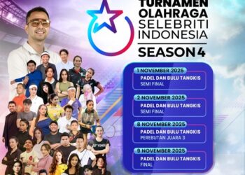 TOSI Season 4 Siap Bergulir, Adu Tanding Selebriti di Cabor Padel hingga Bulu Tangkis