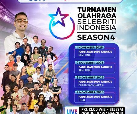 TOSI Season 4 Siap Bergulir, Adu Tanding Selebriti di Cabor Padel hingga Bulu Tangkis