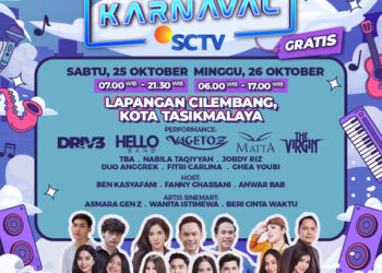 Karnaval SCTV Semarakkan Tasikmalaya Akhir Pekan Ini, Berikut Daftar Para Penampil