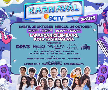 Karnaval SCTV Semarakkan Tasikmalaya Akhir Pekan Ini, Berikut Daftar Para Penampil