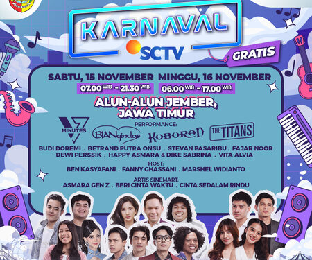 Akhir Pekan Ini Karnaval SCTV di Jember, Ada Budi Doremi, Dewi Perssik hingga Bintang Sinetron SCTV