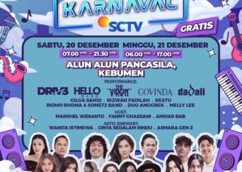 Karnaval SCTV di Kebumen Tampilkan Ridho Rhoma hingga Hello Band, Ini Jadwalnya
