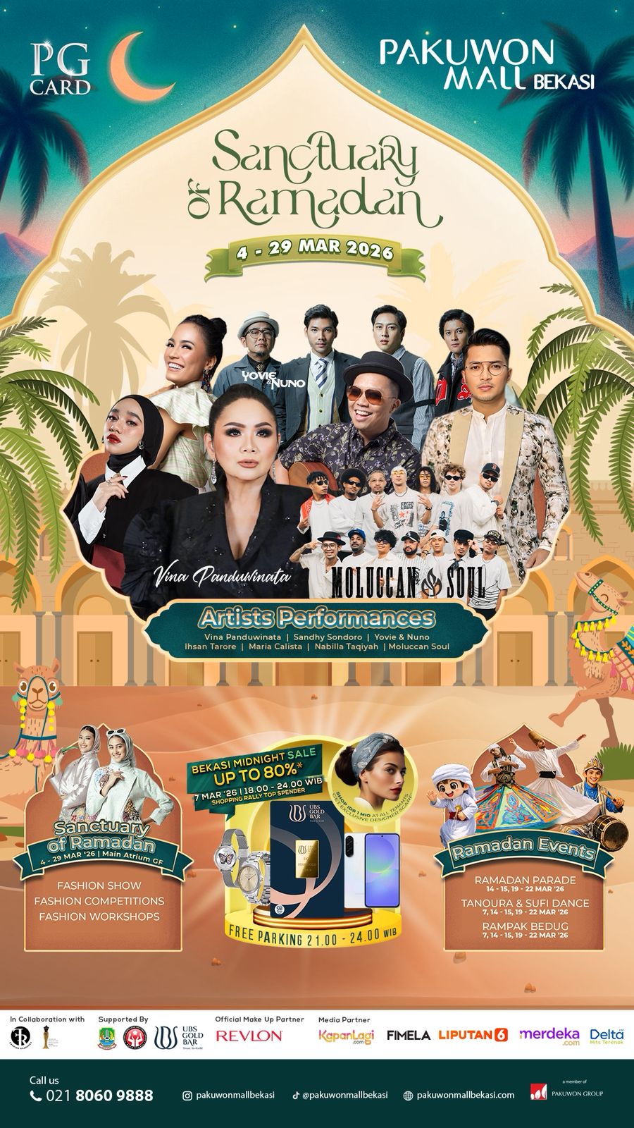 Pakuwon Mall Bekasi Persembahkan “Sanctuary of Ramadan”, Ada Yovie & Nuno, Vina Panduwinata hingga Diskon 80%, Ini Jadwalnya