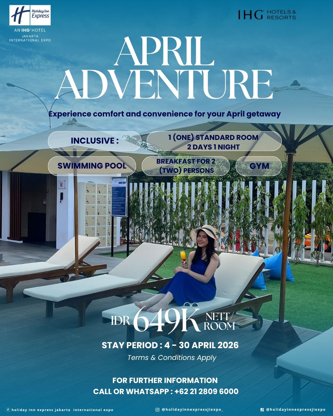 Holiday Inn Express Jakarta International Expo Hadirkan “April Adventure”, Staycation Nyaman dan Kelezatan Kuliner
