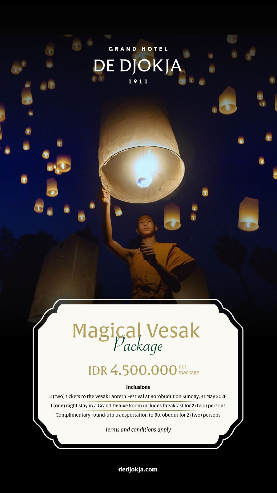 InJourney Hospitality, Pilihan Tepat Sambut Waisak 2026 di Borobudur