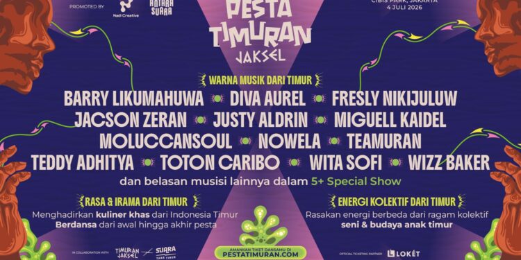 Pesta Timuran, Perayaan Musik & Kultur Indonesia Timur Bakal Hadir di CIBIS Park Jakarta