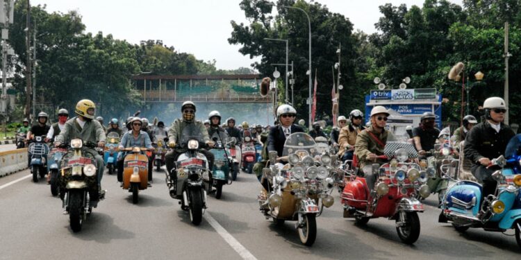 Jakarta Mods May Day 2026, Scomadi Owners Indonesia Unjuk Semangat Kalcer Sekuter.