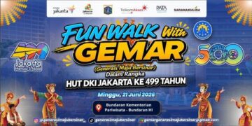 Sambut HUT ke-499 Jakarta Menuju Jakarta Emas 2027,  GEMAR dan PATA Indonesia Chapter Gelar Fun Walk