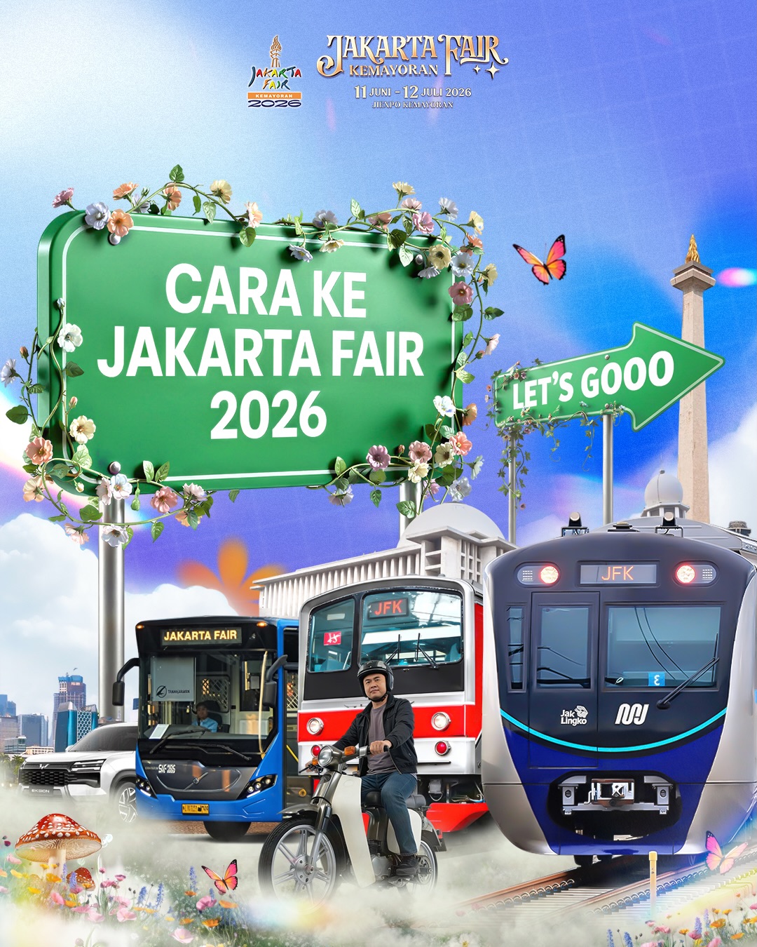 Anti Ribet Naik Transportasi Umum ke Jakarta Fair 2026, Begini Solusinya