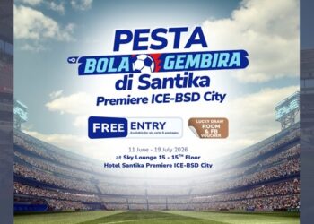 Free Entry! Hotel Santika Premiere ICE-BSD City Gelar Nobar Piala Dunia Berhadiah Voucher Staycation