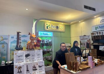 Suka Koleksi Miniatur? Papercraft 3D di Booth Homliv Bikin Susah Move On