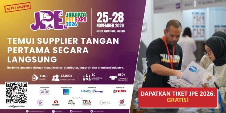 Jakarta Pet Expo 2026 di JIExpo, Hadirkan 100 Lebih Brand, Buka Peluang Bisnis di Industri Pet