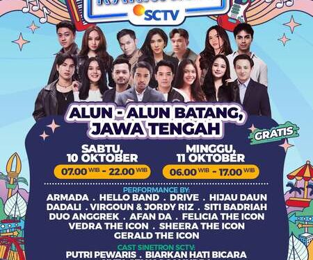 Karnaval SCTV Hadir Perdana di Batang, Ada Felicia The Icon, Virgoun, Armada hingga Siti Badriah